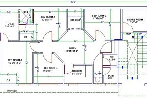 Autocad Home Plans Drawings Free Download 3d House Design Drawing 3 Bedroom 2 Storey Perspective
