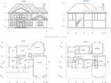 Autocad Home Plans Drawings Free Download Two Story House Plans Dwg Free Cad Blocks Download