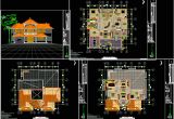 Autocad Plans Of Houses Dwg Files House Plan Autocad Drawing Bibliocad Architecture Plans