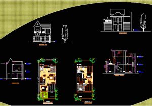 Autocad Plans Of Houses Dwg Files Row House Dwg Block for Autocad Designs Cad