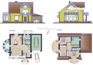 Autocad Plans Of Houses Dwg Files Small Family House Plans Cad Drawings Autocad File Download
