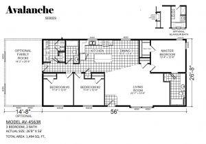 Av Homes Floor Plans Avalanche Av 4563r by Champion Homes