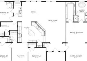Barn Floor Plans for Homes top 23 Photos Ideas for 4 Bedroom Floor Plans One Story
