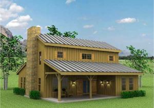 Barn Style Home Plans Barn Style Exterior with Galvanized Siding and Red Windows