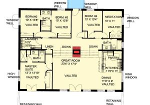 Bermed Home Plans attractive Berm House Plan 35458gh Architectural Bermed Home Plans attractive Berm House Plan 35458gh Architectural