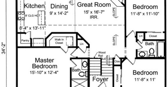 Bi Level Home Plans Bi Level Home Plan 39197st 1st Floor Master Suite