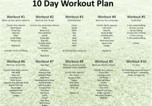 Biggest Loser Plan at Home 10 Day Workout Plan Biggest Loser Pinterest