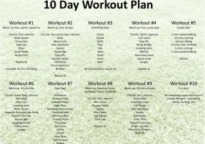 Biggest Loser Plan at Home 10 Day Workout Plan Biggest Loser Pinterest