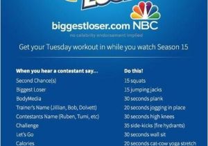 Biggest Loser Plan at Home Biggest Loser Workout Fitness Pinterest Biggest