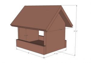 Bird House Feeder Plans Ana White Kids Kit Project 2 Cedar Birdfeeder Diy
