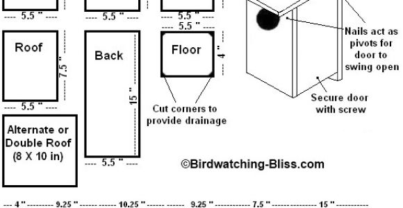 Bird House Plans for Bluebirds Free Bird House Plans Bluebird Purple Martin Wren More