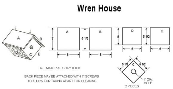 Bird House Plans for Wrens Build A Wren Bird House with Free Plans Craftybirds Com
