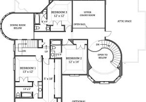 Blueprint Floor Plans for Homes Hennessey House 7805 4 Bedrooms and 4 Baths the House