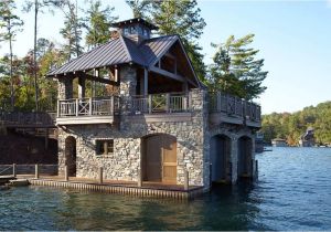 Boat House Plans Pictures Lovely Rustic Stone and Wooden Boat House Design Plan