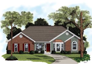 Brick Ranch Home Plans Traditional Brick Ranch Home Plan 2092ga Architectural