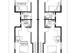 Building Plans for Duplex Homes Duplex House Plans Series PHP 2014006