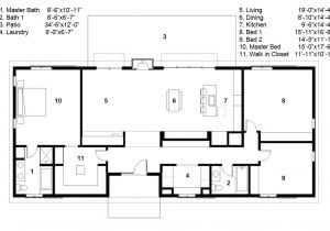 Building Plans for Homes Free Ranch Style House Floor Plans Free