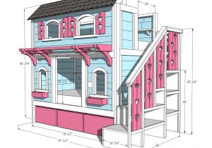 Bunk House Building Plans Bunk Bed with Stairs Plans Bed Plans Diy Blueprints
