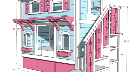 Bunk House Building Plans Bunk Bed with Stairs Plans Bed Plans Diy Blueprints