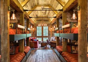 Bunk House Building Plans Bunk House with Rustic Interiors Home Bunch Interior