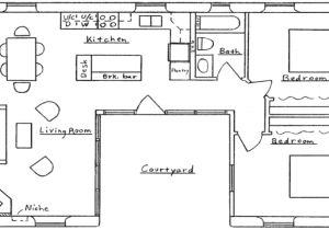 C Shaped Home Plans U Shaped House Floor Plan Small U Shaped House Plans