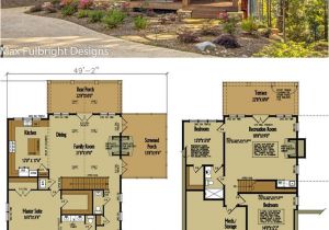 Cabin Home Floor Plans Small Cabin Home Plan with Open Living Floor Plan In 2018