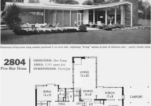 California Modern Home Plans C 1960 Mid Century California Modern House Plan Better