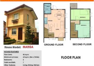 Camella Homes Design with Floor Plan Marga 46 Sqm Real Estate Roxas City Philippines