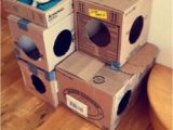 Cardboard Cat House Plans Diy Cat House Made Of Cardboard Boxes Cats