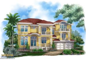 Caribbean Home Plans 3 Story Caribbean House Plan Beach Home Design for