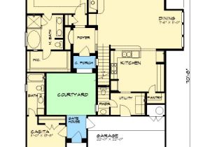 Casita Home Plans Courtyard and Casita 36853jg Architectural Designs