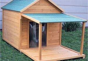 Cedar Dog House Plans Simply Cedar Dog House with Optional Porch and Deck at