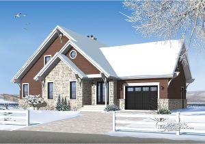 Chalet House Plans with attached Garage Chalet with Garage Added Drummond House Plans Blog
