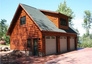 Chalet House Plans with Loft and Garage Log Cabin Garage with Lofts Log Cabin Homes with Garage