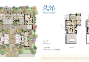 Cluster Home Floor Plans Reem Mira Oasis Floor Plans