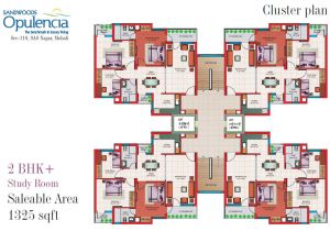 Cluster Home Floor Plans Sandwoods Opulencia Flats Mohali 2 Bhk 3 Bhk 4 Bhk Ready