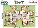Cluster Home Plans Blossom Zest Sector 143 Noida Studio and 2bhk Apartments