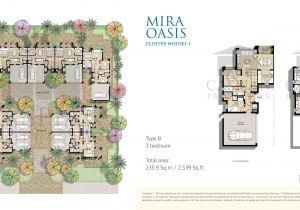 Cluster Home Plans Reem Mira Oasis Floor Plans