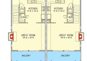 Coastal Duplex House Plans Coastal Duplex House Plan 31505gf Architectural