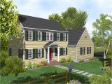 Colonial Home Plan Two Story Colonial House Plans House Design Plans