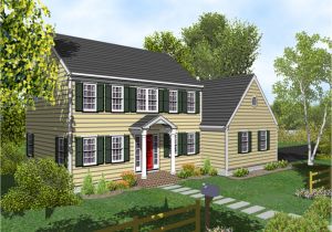 Colonial Home Plan Two Story Colonial House Plans House Design Plans