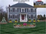 Colonial Home Plans Massachusetts Colonial Home Front Yard Landscape Design attleboro Ma