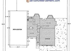 Concrete Home Floor Plans Home Addition Plans Room Addition Blueprint Garage Floor