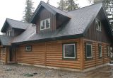 Concrete Log Home Plans Bull Lake Montana Cabin Everlog Systems