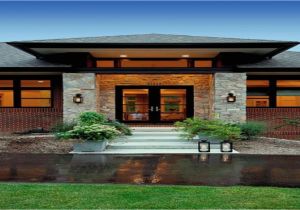Contemporary Craftsman Home Plans Prairie Style Exterior Doors Contemporary Craftsman Style