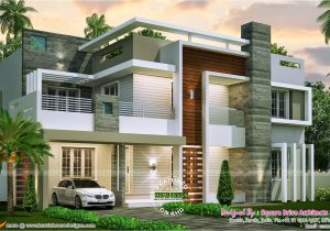 Contemporary Floor Plans Homes 4 Bedroom Contemporary Home Design Kerala Home Design
