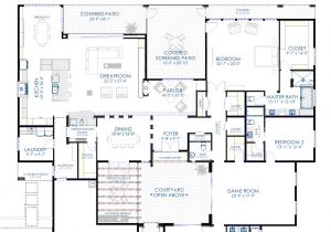 Contemporary Floor Plans Homes Contemporary Courtyard House Plan 61custom Modern