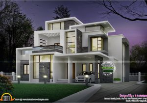 Contemporary Floor Plans Homes Grand Contemporary Home Design Kerala Home Design and