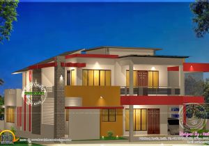Contemporary Home Plans Free Modern 4 Bhk House Plan In 2800 Sq Feet Kerala Home