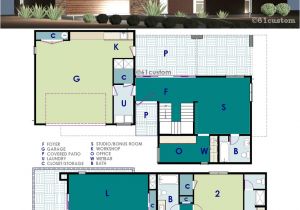 Contemporary Homes Floor Plans Ultra Modern Live Work House Plan 61custom